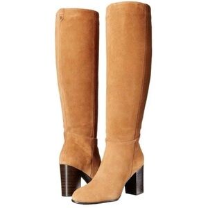 Sam Edelman Victoria Suede Knee Boots in Camel brown